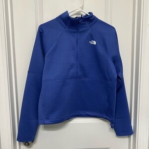 NWT North Face Blue Quarter Zip Pullover
